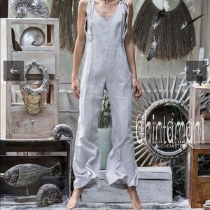 chintamani Alchemistry light gray overall jumpsuit size small brand new $125